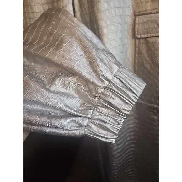 Naked Wardrobe Faux Crocodile Leather Jogger Pants XS Nwt Excellent Comfy Cr6 - Picture 4 of 7